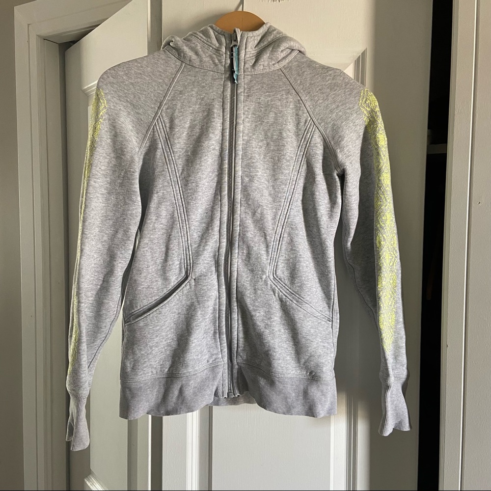 Ivivva by Lululemon Light Grey Zip Up Hoodie